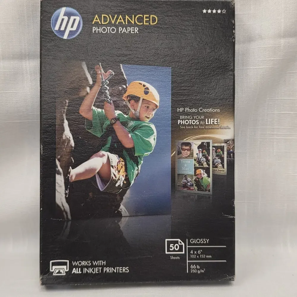 Lot of 3 HP Glossy Inkjet Photo Paper Packs 4x6 5x7 Mostly Full Open Boxes